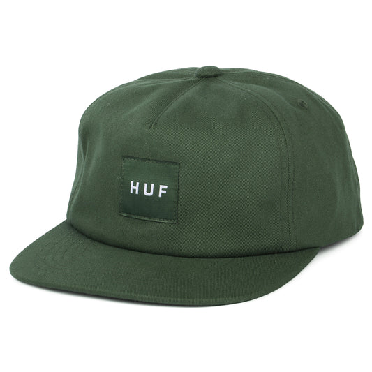 HUF Box Logo Unstrukturierte Snapback Cap - Dunkelgrün