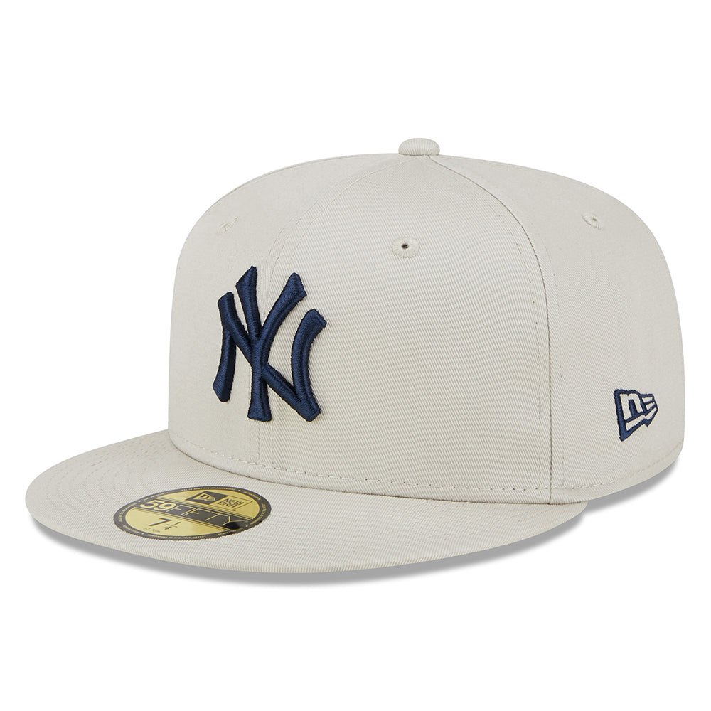 New Era 59FIFTY New York Yankees Baseball Cap - MLB League Essential - Steingrau-Marineblau