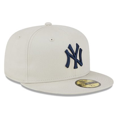 New Era 59FIFTY New York Yankees Baseball Cap - MLB League Essential - Steingrau-Marineblau