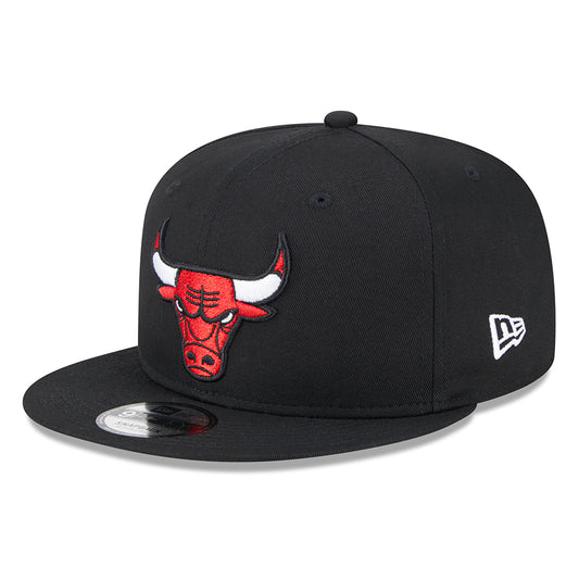 New Era 9FIFTY Chicago Bulls Snapback Cap - NBA Metallic Arch - Schwarz