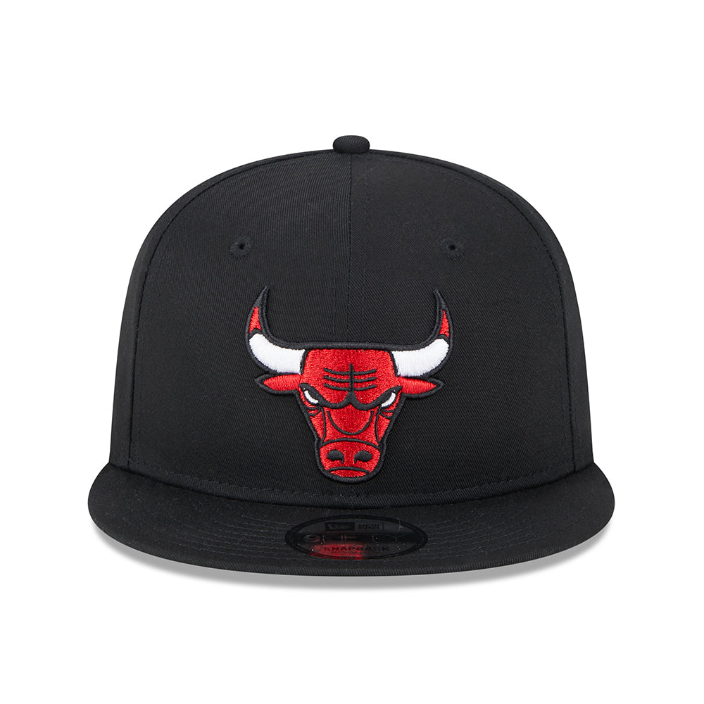New Era 9FIFTY Chicago Bulls Snapback Cap - NBA Metallic Arch - Schwarz