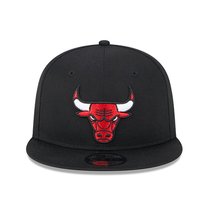 New Era 9FIFTY Chicago Bulls Snapback Cap - NBA Metallic Arch - Schwarz