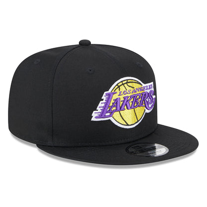 New Era Unisex 9FIFTY L.A. Lakers Snapback Cap - NBA Metallic Arch - Schwarz