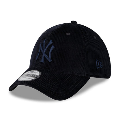 New Era 39THIRTY New York Yankees Baseball Cap - MLB Wide Cord - Marineblau auf Marineblau