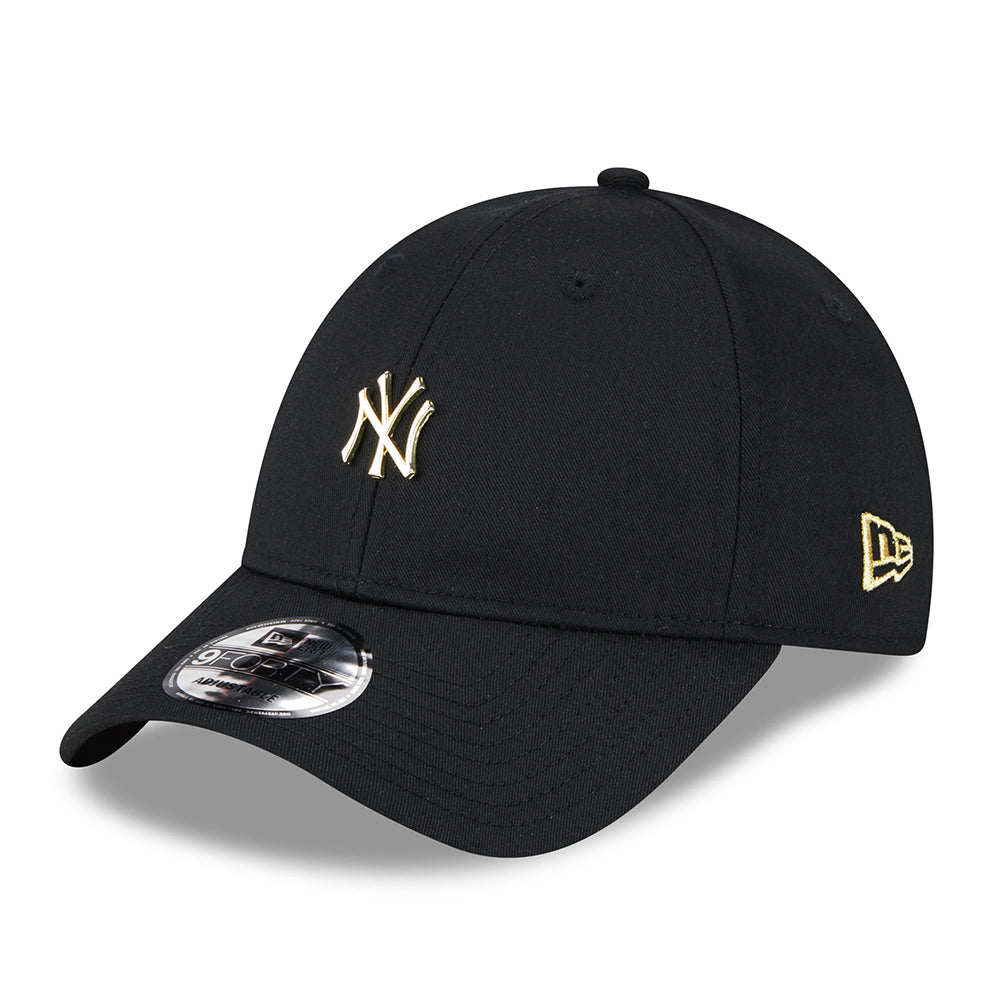 New Era 9FORTY New York Yankees Baseball Cap - MLB Pin - Schwarz