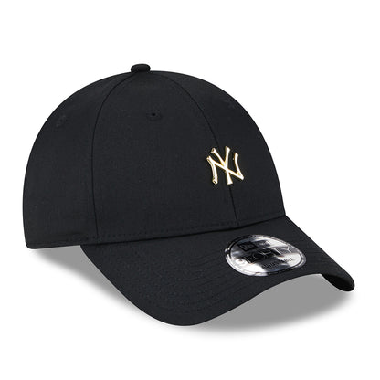 New Era 9FORTY New York Yankees Baseball Cap - MLB Pin - Schwarz