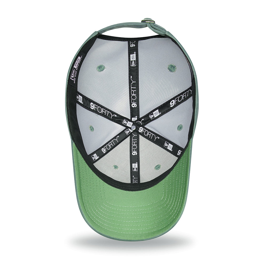 New Era Damen 9FORTY New York Yankees Baseball Cap - MLB Velour - Jadegrün