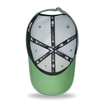 New Era Damen 9FORTY New York Yankees Baseball Cap - MLB Velour - Jadegrün