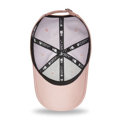 New Era Damen 9FORTY New York Yankees Baseball Cap - MLB Velour - Rosa