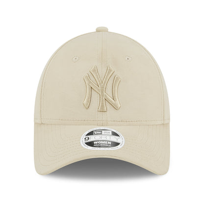 New Era Damen 9FORTY New York Yankees Baseball Cap - MLB Velour - Steingrau