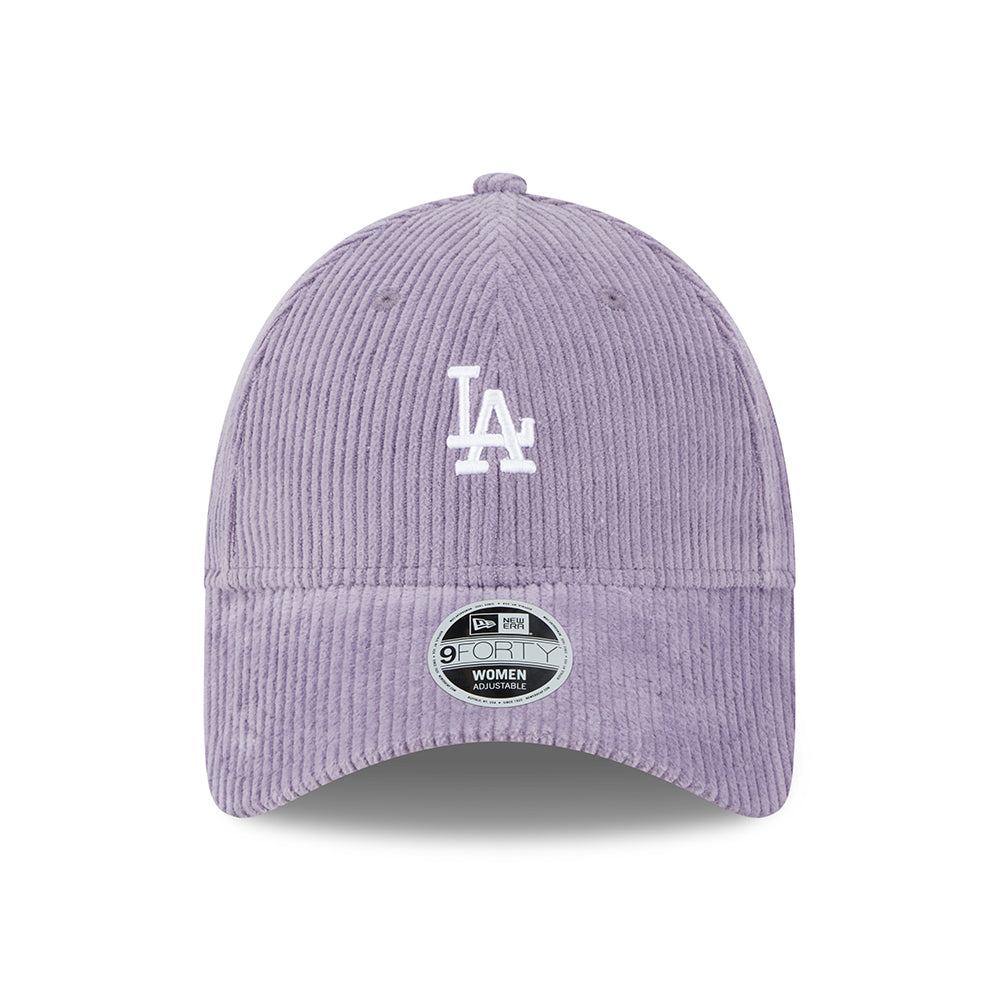New Era Damen 9FORTY L.A. Dodgers Baseball Cap - MLB Cord - Lila
