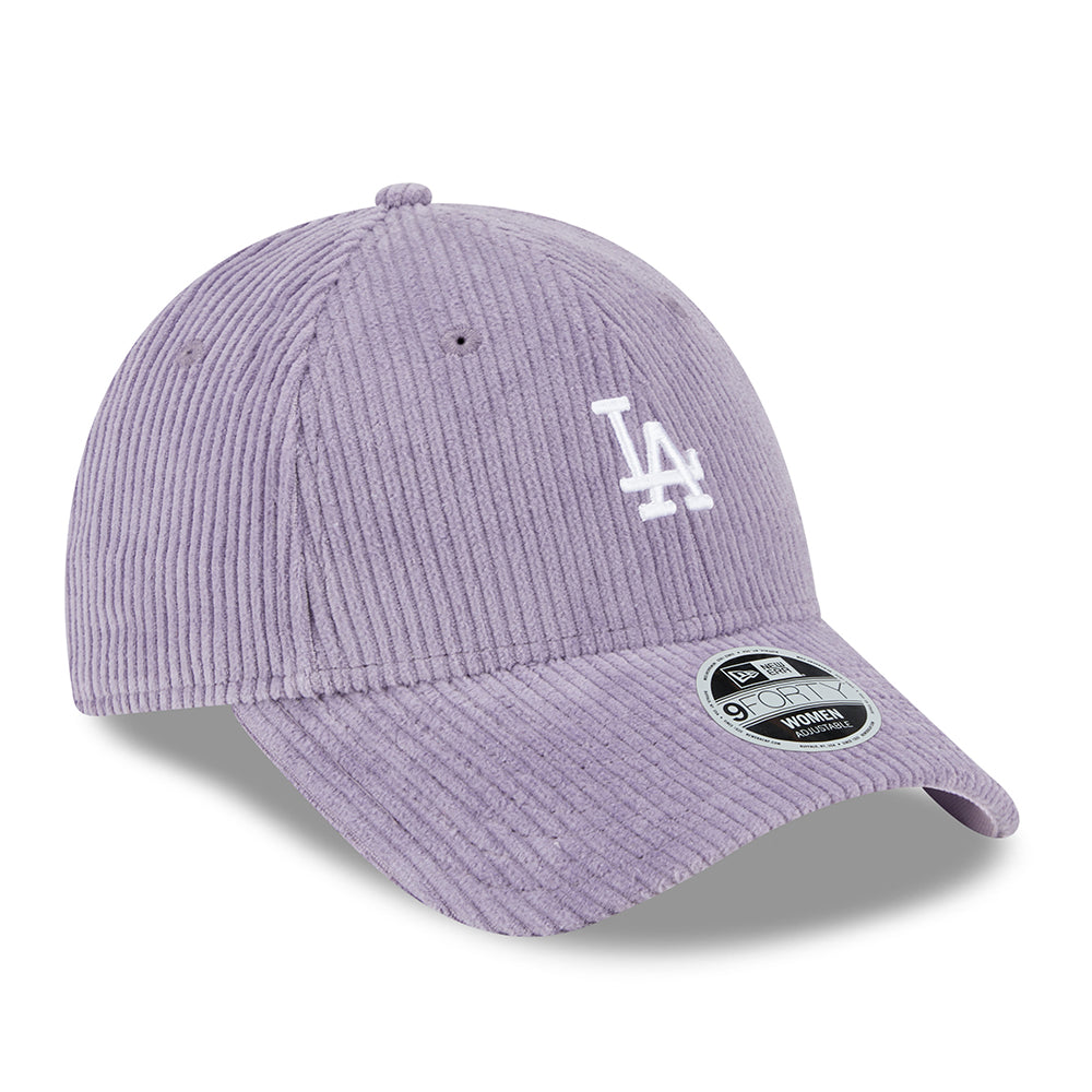 New Era Damen 9FORTY L.A. Dodgers Baseball Cap - MLB Cord - Lila