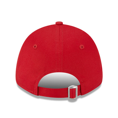 New Era Damen 9FORTY New York Yankees Baseball Cap - MLB League Essential - Scharlachrot-Rosé