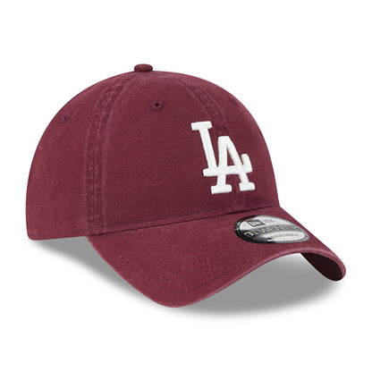 New Era 9TWENTY L.A. Dodgers Baseball Cap - MLB League Essential II - Kastanienbraun-Weiß
