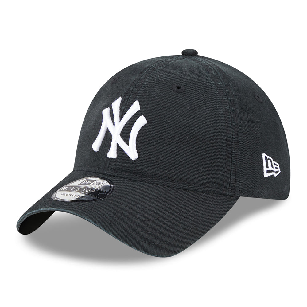 New Era 9TWENTY New York Yankees Baseball Cap - MLB League Casual - Schwarz-Weiß