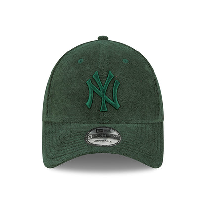 New Era 9FORTY New York Yankees Baseball Cap - MLB Towelling - Dunkelgrün