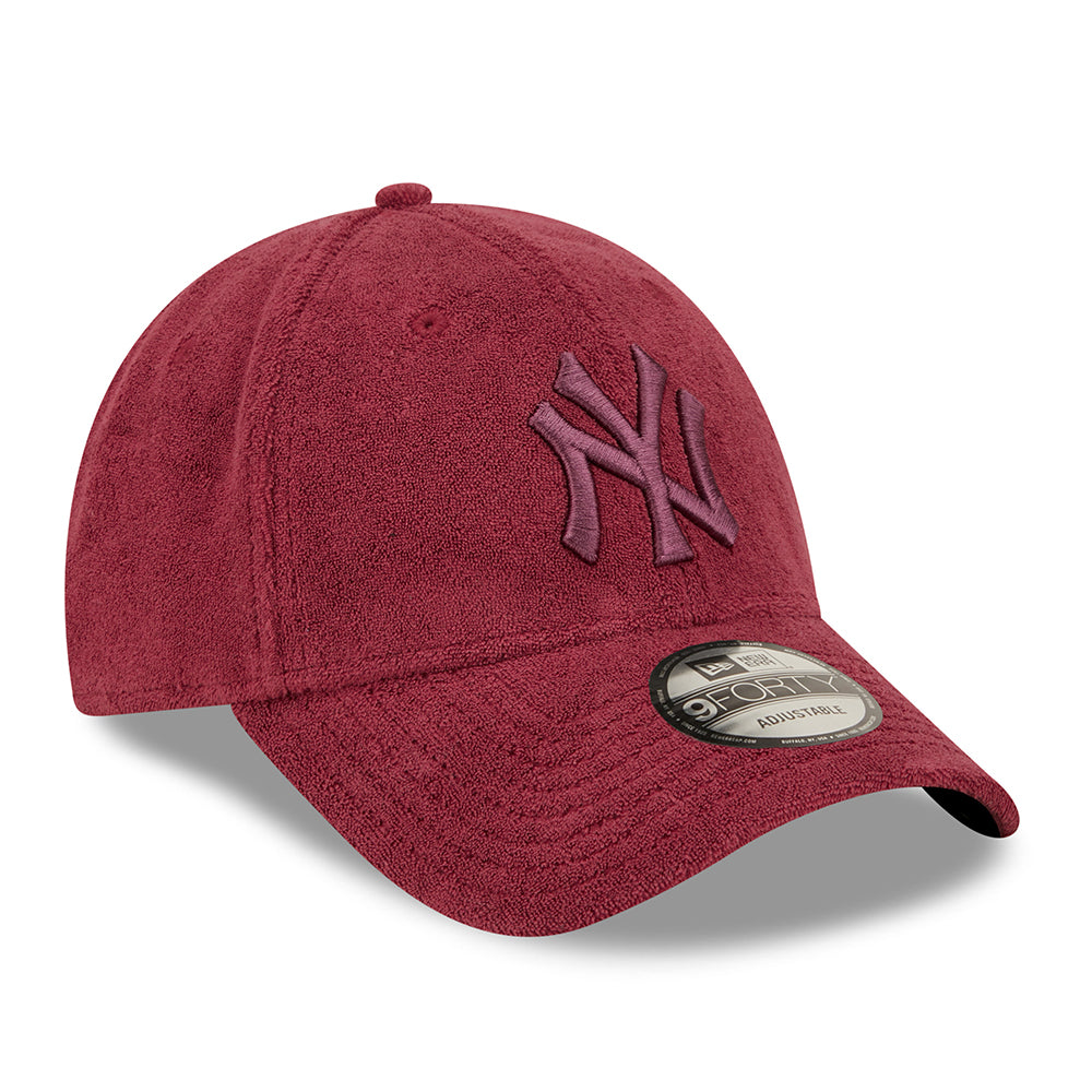 New Era 9FORTY New York Yankees Baseball Cap - MLB Towelling - Kastanienbraun