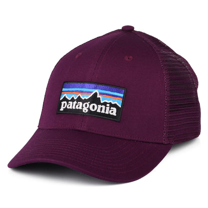 Patagonia P-6 Logo LoPro Trucker Cap aus organischer Baumwolle - Pflaume