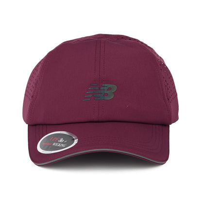 New Balance Laser Performance Running Baseball Cap - Burgunderrot