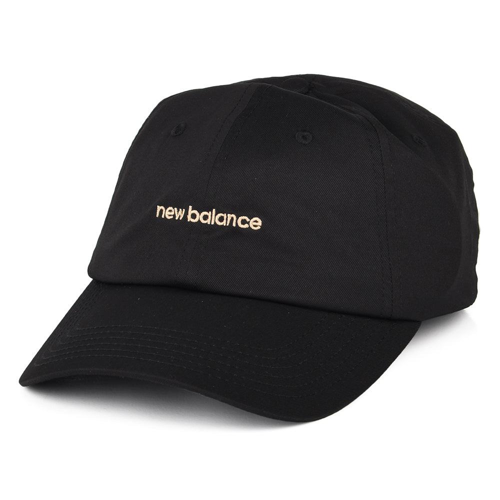 New Balance NB Linear Logo Baseball Cap - Schwarz