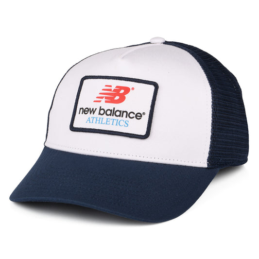 New Balance Lifestyle Athletics Graphic Trucker Cap - Weiß-Marineblau