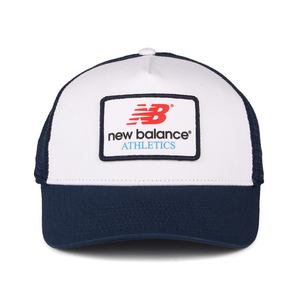 New Balance Lifestyle Athletics Graphic Trucker Cap - Weiß-Marineblau