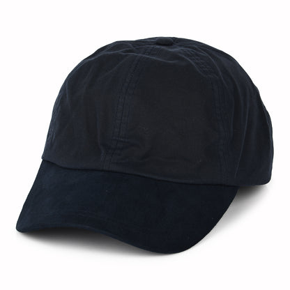 Failsworth Baseball Cap aus British Waxed Cotton - Marineblau