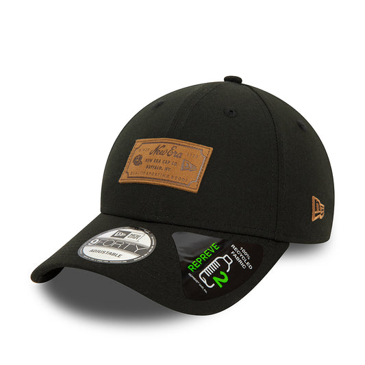 New Era 9FORTY Repreve Baseball Cap - New World - Schwarz