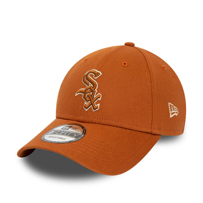 New Era 9FORTY Chicago White Sox Baseball Cap - MLB Team Outline - Toffee-Steingrau