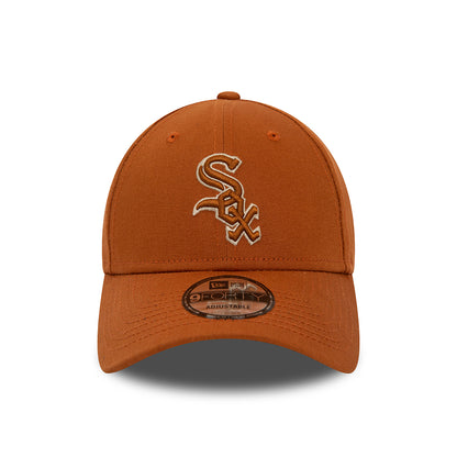 New Era 9FORTY Chicago White Sox Baseball Cap - MLB Team Outline - Toffee-Steingrau