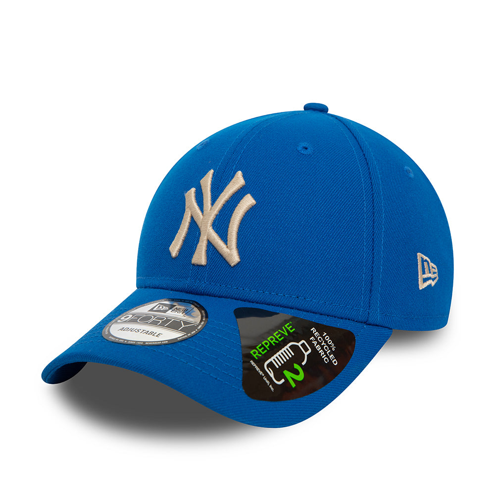 New Era 9FORTY New York Yankees Baseball Cap - MLB Repreve - Azurblau-Steingrau