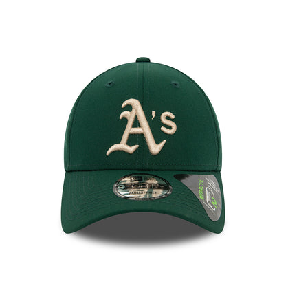 New Era 9FORTY Oakland Athletics Baseball Cap - MLB Repreve - Dunkelgrün-Steingrau