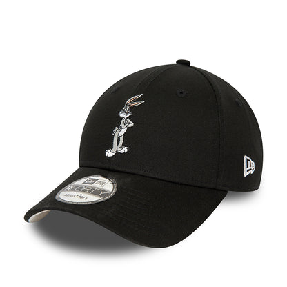 New Era 9FORTY Bugs Bunny Baseball Cap - Looney Tunes Character - Schwarz