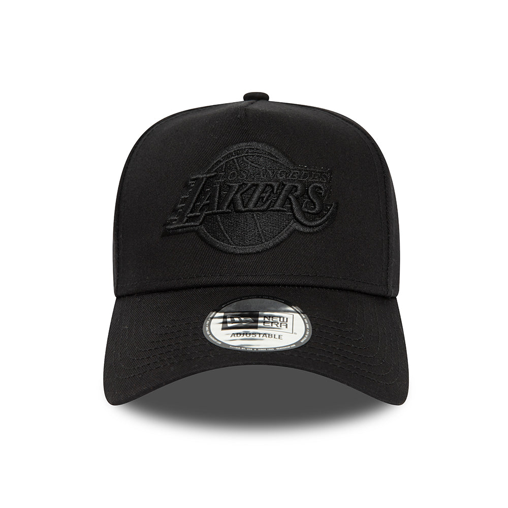 New Era 9FORTY A-Frame L.A. Lakers Snapback Cap - NBA Seasonal - Schwarz