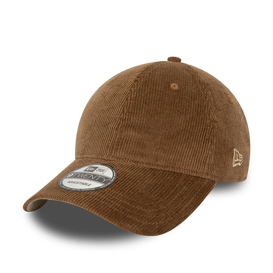 New Era 9TWENTY Baseball Cap - NE Cord - Braun