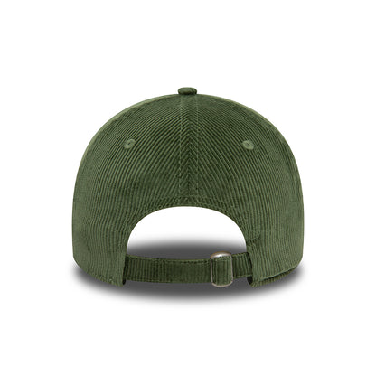 New Era 9TWENTY Baseball Cap - NE Cord - Dunkelgrün