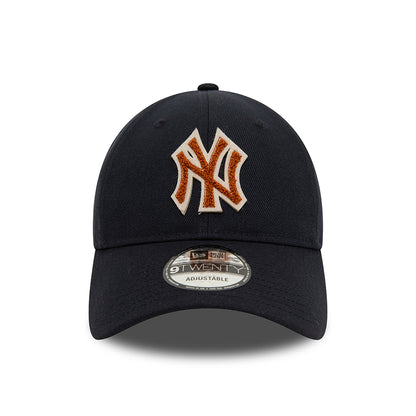 New Era 9TWENTY New York Yankees Baseball Cap - MLB Boucle - Marineblau-Braun