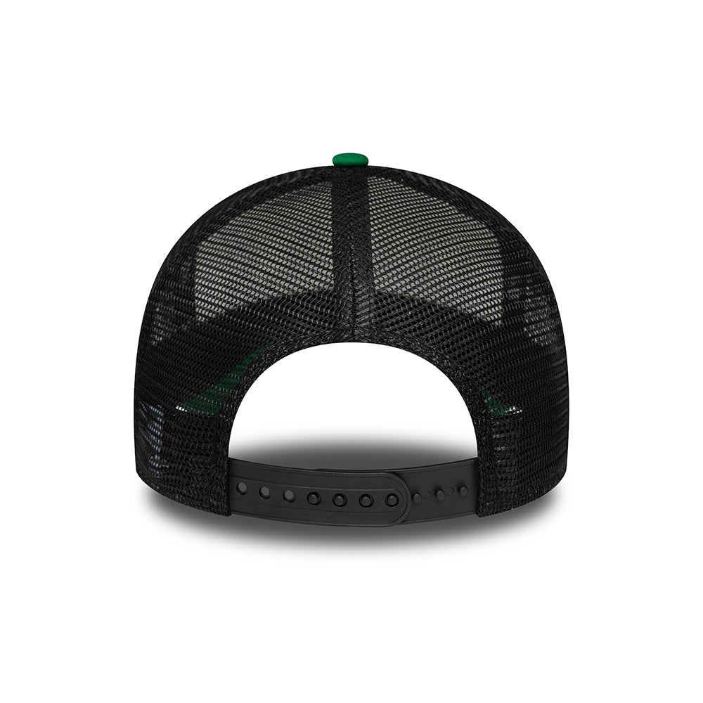 New Era A-Frame Boston Celtics Trucker Cap - NBA Retro - Weiß-Grün-Schwarz