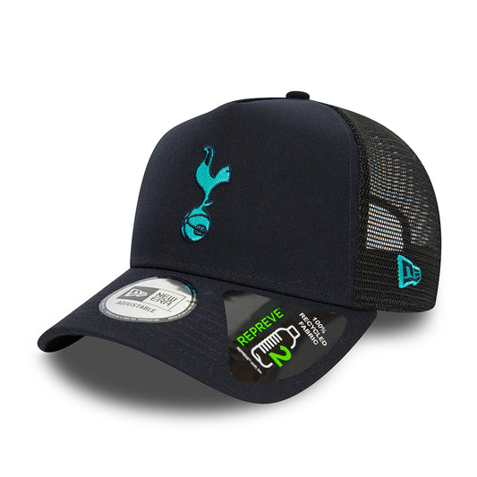 New Era A-Frame Tottenham Hotspur FC Trucker Cap - Repreve Seasonal Pop - Marineblau-Petrol
