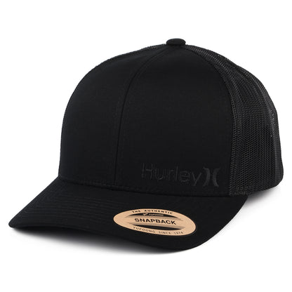 Hurley Corp Staple Trucker Cap - Schwarz auf Schwarz