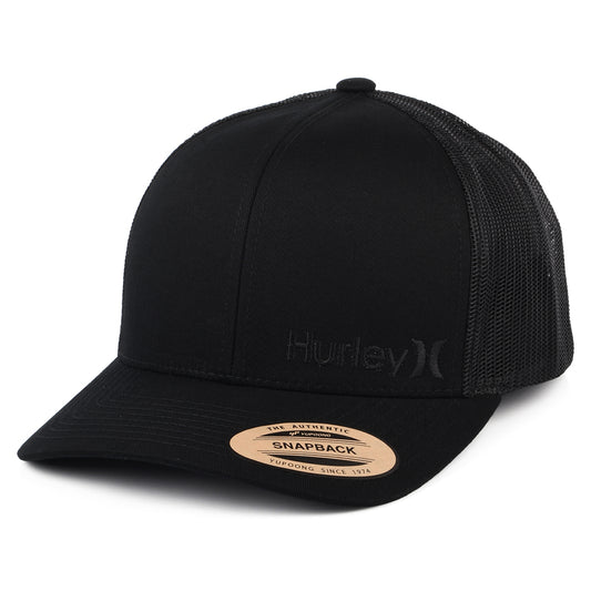 Hurley Corp Staple Trucker Cap - Schwarz auf Schwarz