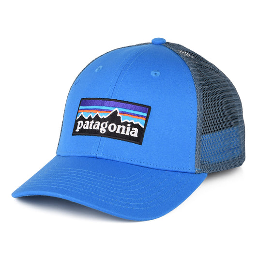 Patagonia P-6 Logo LoPro Trucker Cap aus organischer Baumwolle - Blau