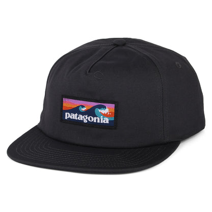 Patagonia Boardshort Label Funfarer Baseball Cap aus organischer Baumwolle - Tintenschwarz