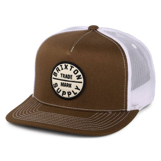 Brixton Oath MP Trucker Cap - Braun-Weiß