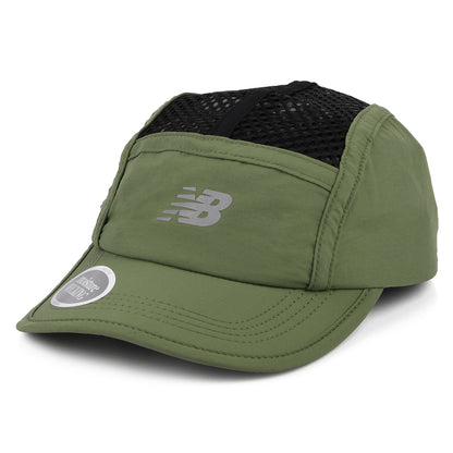 New Balance Running Stash Knautschbarer 5 Paneelen Cap - Dunkelolivgrün