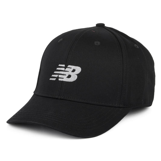 New Balance Strukturierte Snapback Cap aus Baumwolle - Schwarz