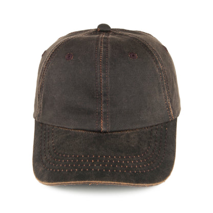 Dorfman-Pacific Baseball Cap aus verwitterter Baumwolle - Braun
