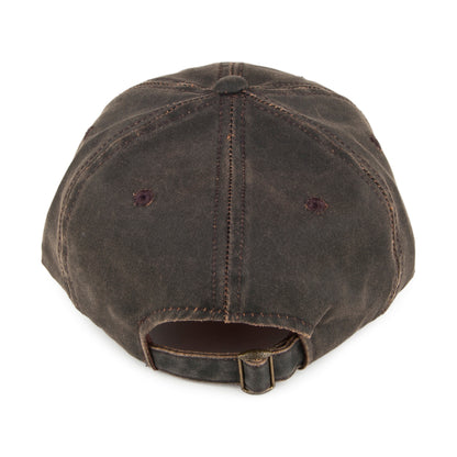 Dorfman-Pacific Baseball Cap aus verwitterter Baumwolle - Braun