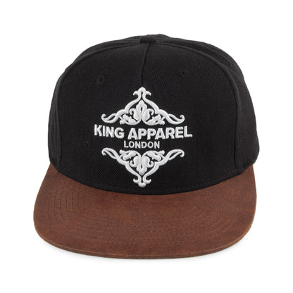 King Apparel Regal Cap - Schwarz-Braun