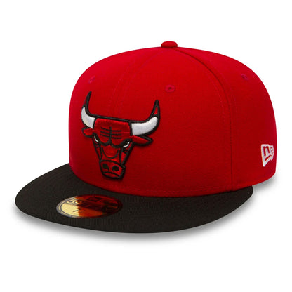 New Era 59FIFTY Chicago Bulls Cap - Basic - Rot-Schwarz